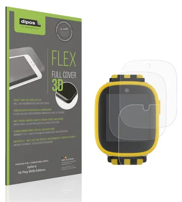 Image de 2x Full Cover mat Film pour Xplora X6 Play BVB-Edition Film de protection ecrán