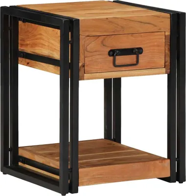 Produktbild von vidaXL Nachttisch Braun 40 x 40 x 50 cm Massivholz Akazie