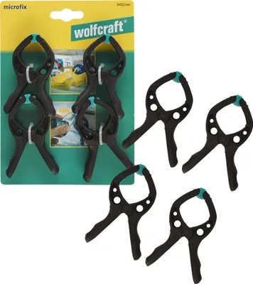 Zdjęcie produktu dla Ścisk sprężynowy Wolfcraft - microfix 30 mm [4 szt.]