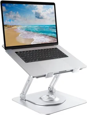 Produktbild von Ergonomischer Laptophöher für Büro - Stabiler Laptopständer - Ideal für Standarbeiten - Laptop Höher für den Schreibtisch