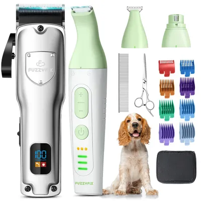 Hundetrimmer 4-in-1 Set, leise, USB, für Hunde & Katzen