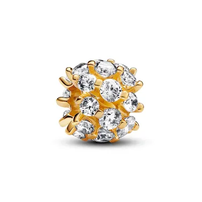 Produktbild von Pandora Charm Sparkling Round 763234C01 vergoldet