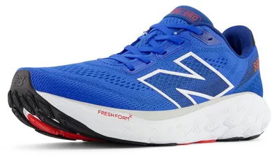 Image de New Balance, chaussures de course pour hommes, modèle Fresh Foam X 880v14, couleurs bleu et rouge, taille 40,5 (EU)
