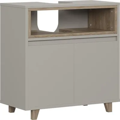 Produktbild von Waschbeckenunterschrank Vicco Elnor Greige 60 x 61 cm mit 2 Türen, Model 56625