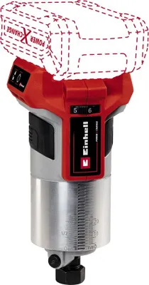 Image de Einhell TP-ET 18 Li fraiseuse de chant sans fil 18 V 6 / 8 mm Brushless ( 4350412 ) Solo - sans batterie, sans chargeur