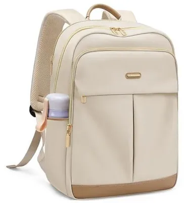 Obrázok produktu pre Batoh na notebook 16 palcov – dámsky batoh s 18 priehradkami – vrecko chránené proti krádeži – odolný a pohodlný – ergonomické ramenné popruhy – cestovná taška