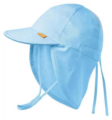 Produktbild von Baby Sonnenhut UPF 50+ UV-Schutz Sommer Kappe mit Kinnriemen und Halsklappen 0-6 Monate Blau