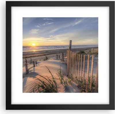 Produktbild von Gerahmtes Poster - Schwarzer Rahmen - Westen Sonne Düne - 30x30 cm - Wand Bild - Wanddeko - Wandbilder - Kunstposter - Wandposter - Bilderrahmen - Bilder - Kunstdruck - Wandbild - P2BAC30x30-4219
