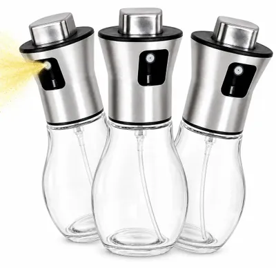 Produktbild von Ölsprüher Ölsprüher Set Essigzerstäuber 3er Set 200 ml Glas Sprühflasche für Öl Olivenöl Essig
