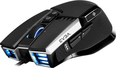 Produktbild von EVGA X17, Beidhändig, Optisch, USB Typ-A, 16000 DPI, Schwarz