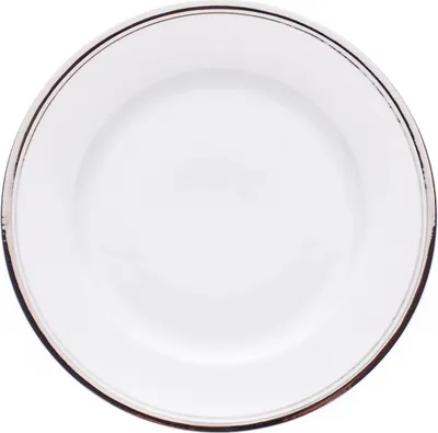 Produktbild von Sabina, flacher Teller, Platinstreifen, Leander