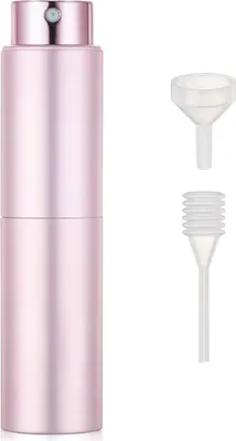 Produktbild von 20 ml nachfüllbarer Parfumsprüher für unterwegs - Rosa Design - Praktischer Taschenzerstäuber
