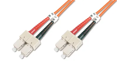 Produktbild von Digitus LWL Multimode Patchkabel, SC / SC, 3 m, I-VH, OM2, SC, SC