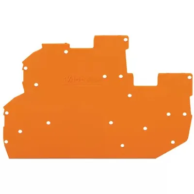 Image de Plaque de terminaison et intermédiaire WAGO ; épaisseur 1 mm ; orange 2022-2292