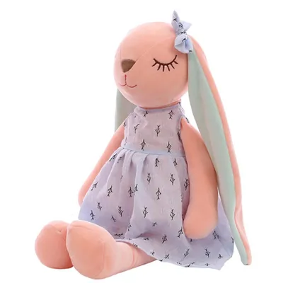 Produktbild von Plüsch Kaninchen Kuscheltier 53 cm – Blaues Kawaii Schlaf- & Trosttier