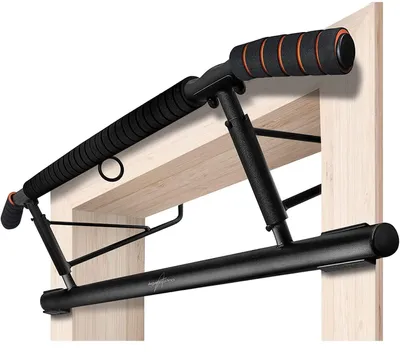 Zdjęcie produktu dla Drążek do podciągania montowany w futrynie drzwi bez wiercenia – solidny drążek z gumami oporowymi