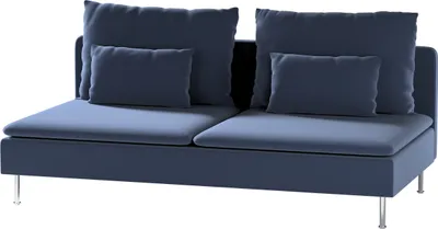 Produktbild von Dekoria Bezug für Söderhamn Sitzelement 3, dunkelblau, Bezug für Sitzelement 3