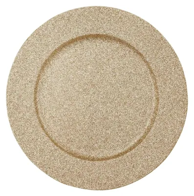 Produktbild von Runde Goldglitter-Präsentationsplatte