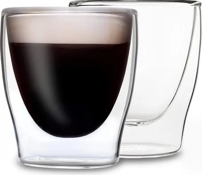 Produktbild von DUOS doppelwandiges Glas 80 ml Trinkglas Espresso Borosilikatglas