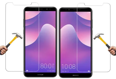 Produktbild von ino 2x Schutzglas kompatibel mit Huawei Y7 2018 Y7 Prime 2018 Honor 7C Panzerglas  Schutz Panzer  Displayschutzglas  Schutz Glas Displayglas 9H