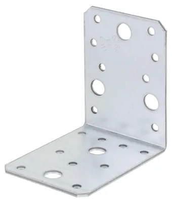 Zdjęcie produktu dla Alberts 836306 Łącznik kątowy, ocynkowany metodą Sendzimira, 90 x 90 x 65 mm, zestaw 25 sztuk