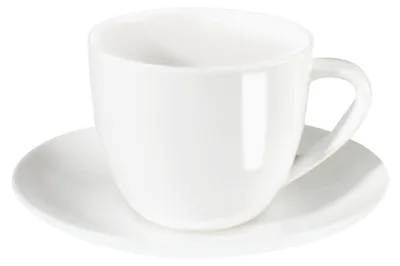 Produktbild von ASA A Table Cappuccinotasse mit Unterteller Weiß 250ml