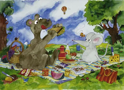 Produktbild von Mauseschlau und Bärenstark - Picknick - 100 Teile