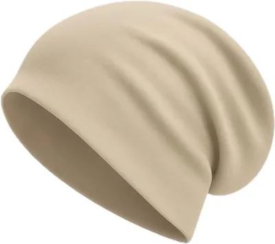 Productafbeelding van Dunne beanie dames en heren - katoen jersey - overgangsmuts