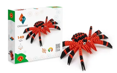 Produktbild von Alexander Toys ORIGAMI 3D – Spider, Origami-Set für Kinder, 8 Jahr(e), Papier, Mehrfarbig, 149 Stück(e)