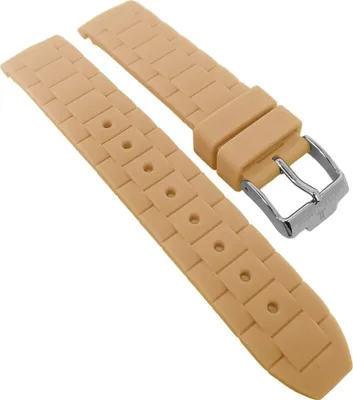 Produktbild von Jacques Lemans Uhrenarmband Silikon beige 1-1571 1-1745 1-1623 1-1587