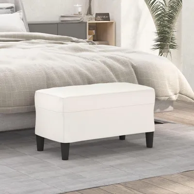 Produktbild von CLORIS Sitzbank Creme 70x35x41 cm Kunstleder - Gartenbänke 349392