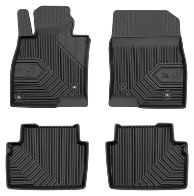 Image de Tapis de sol en caoutchouc pour Mazda 6 III 2012-2018 (break) – 4 pièces, noirs, sur mesure