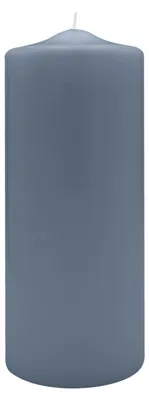 Produktbild von Spitzkopf Stumpen Kerzen Pacific Blue Blau/Grau 25 x Ø 9 cm, 6 Stück