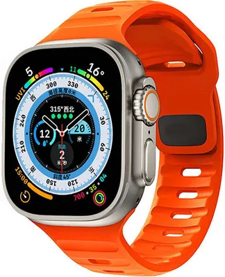 Produktbild von Pasek Tech-Protect IconBand Line do Apple Watch 4, 5, 6, 7, 8, 9, SE, Ultra 1, 2 (42/44/45/49 mm), pomarańczowy