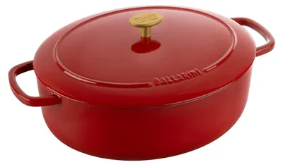 Obrázok produktu pre Ballarini Bellamonte Oval Cast Iron Pot - Red  5.5 ltr