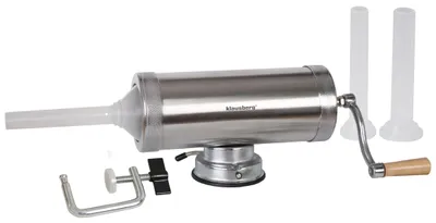 Produktbild von Wurstfüllmaschine 2,5kg Wurstspritze Aluminium 3 Trichter KLAUSBERG KB-7925