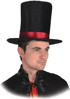 Produktbild von O21347 schwarz Totengräber Zylinder Gothichut