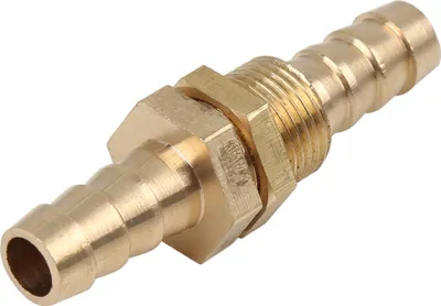 Produktbild von Schlauchverbinder 8mm Messing Schlauchtülle Anschluss Kupplung 2 Wege Schlauchanschluss für Luft Wasser Kraftstoffleitung