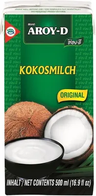 Produktbild von AROY-D Kokosmilch Kokosnussmilch | 500ml | Cocosmilch, Coconut Milk