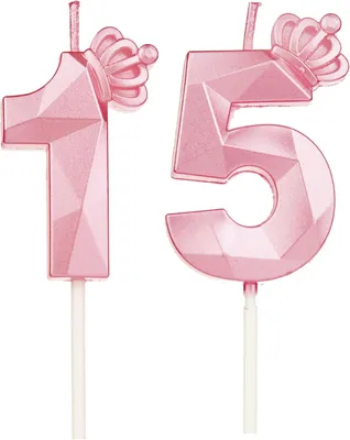 Image de Bougies d'anniversaire roses, numéro 15