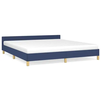 Immagine prodotto di vidaXL Struttura letto con testiera senza materasso Blu 180x200 cm in tessuto