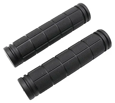 Immagine prodotto di Manopole manubrio bici - 2 pezzi - 120 mm - Gomma - Nero