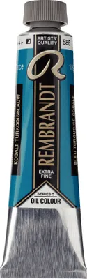 Produktbild von Rembrandt Ölfarbe Tube 40 ml Kobalttürkisblau 586