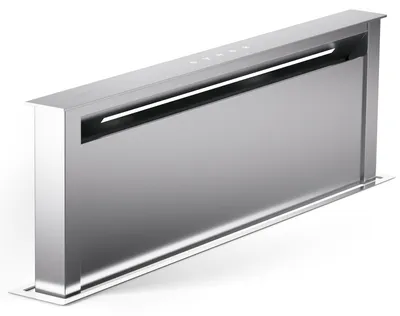 Obrázok produktu pre Klarstein downdraft-digestor 90 cm, výsuvný digestor s recirkuláciou vzduchu do kuchyne, tichý recirkulačný digestor bez potrubia, prietok vzduchu 576 m³/h, LED osvetlenie a dotykový ovládací panel