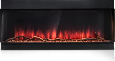 Produktbild von Termofol Elektrokamin - Kamin Elektrisch - Elektrokamin mit Heizung und Kaminfeuer - Schwarz - 203,2x46x17,9 cm