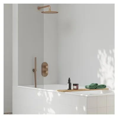 Immagine prodotto di Ravak Docce - Braccio doccia, 35 cm, oro rosa spazzolato X07P712
