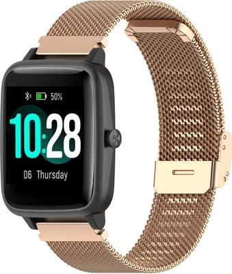 Produktbild von Strap-it Milanese Smartwatch-Armband 19 mm – passend für ID205L / ID205S / ID205U / ID216 – Milanaise-Armband mit Klemmschließe