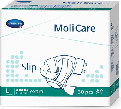 Immagine prodotto di HARTMANN MoliCare Slip 5 gocce scatola taglia L circonferenza fianchi/addome 120-150 cm 3x 30 pezzi