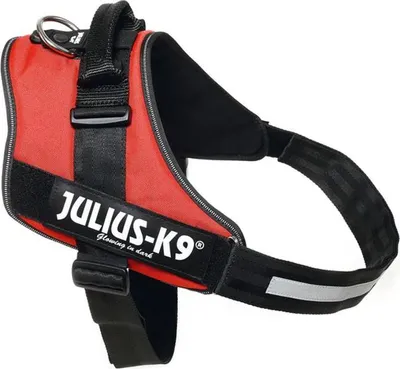Produktbild von Julius K9 Hundegeschirr rot Größe 4 - 96 - 138 cm