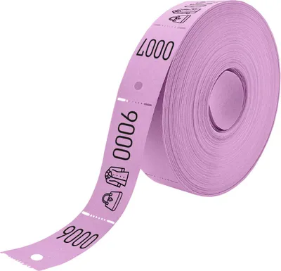 Image de Tickets vestiaire lilas sur rouleau CombiCraft - 500 tickets